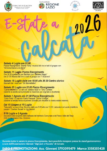 E State a Calcata 2026